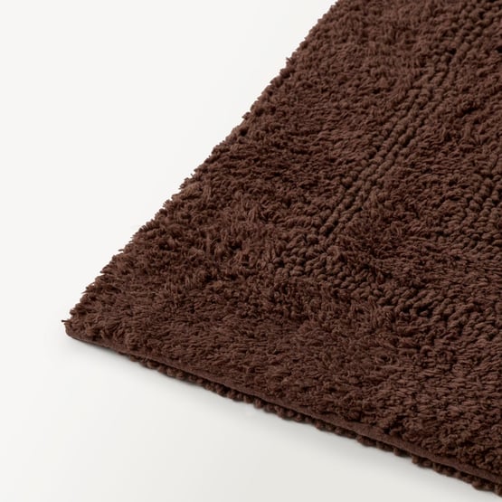 Regent Chocolate Reversible Cotton Contour Bath Mat