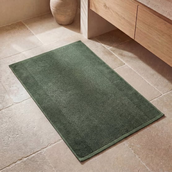 Flinders Dark Olive Bath Mat