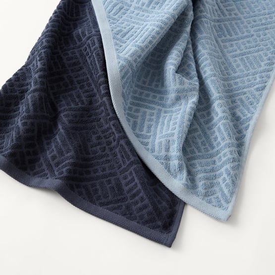 Aya Lagoon & Iris Cotton Bamboo Tea Towel Pack of 2