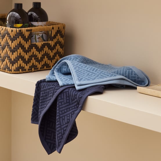 Aya Lagoon & Iris Cotton Bamboo Tea Towel Pack of 2