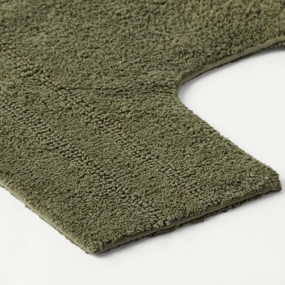 Regent Moss Reversible Cotton Contour Bath Mat