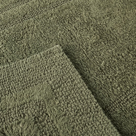 Regent Moss Reversible Cotton Bath Runner