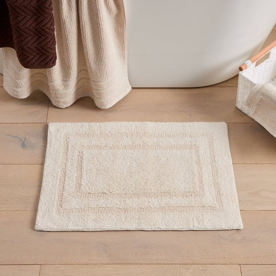 Regent Stone Reversible Cotton Apartment Bath Mat 