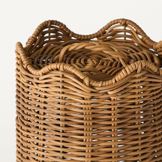 Nisha Natural Rattan Toilet Roll Cannister