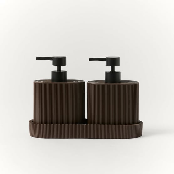 Chocolate Twin Dispenser Set