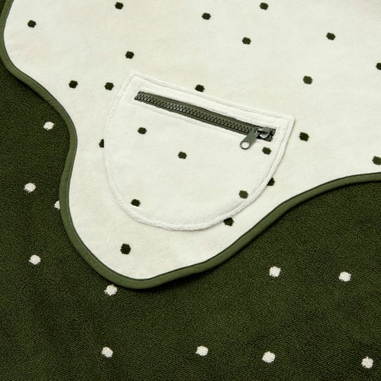 Avalon Beach Polkadot Luxe Velour Pocket Beach Towel