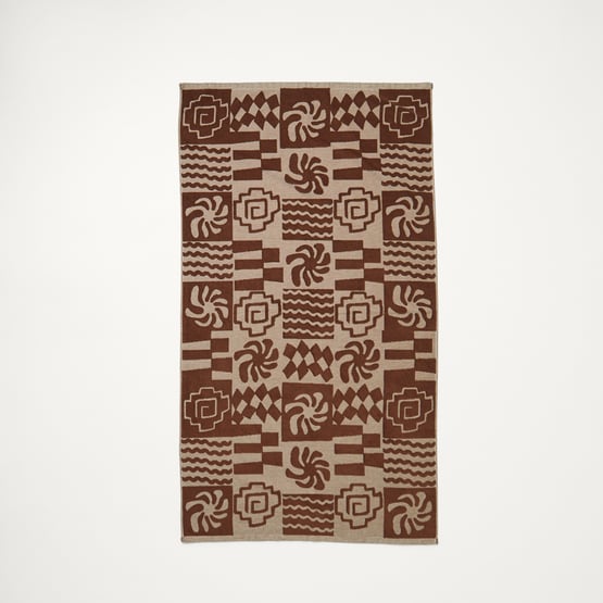 Kiama Chocolate Terry Textured Beach Towel