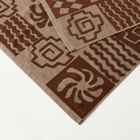 Kiama Chocolate Terry Textured Beach Towel