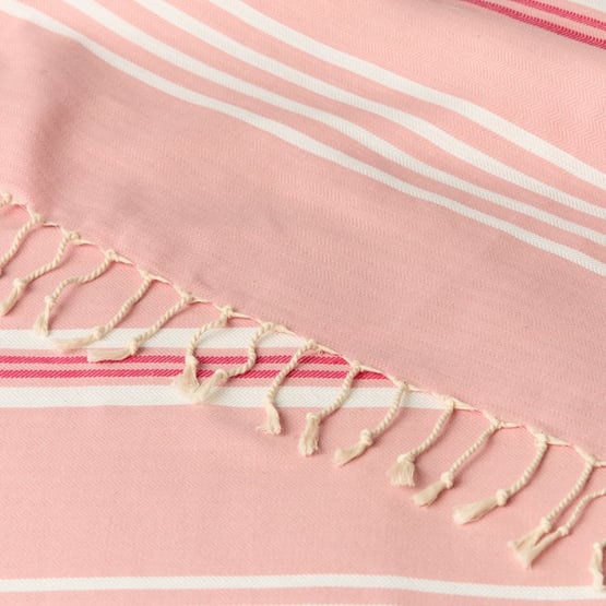 European Collection Pink Peshtemal Beach Towel