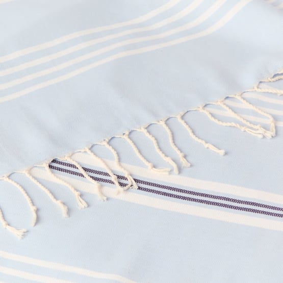 European Collection Blue Peshtemal Beach Towel