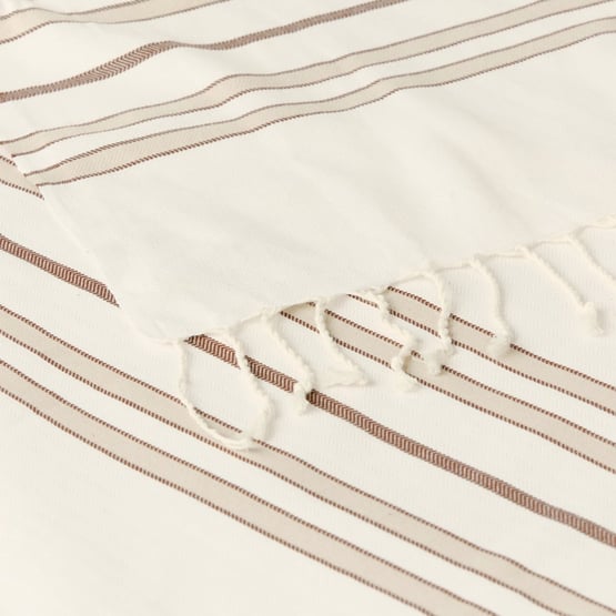 European Collection Natural Peshtemal Beach Towel