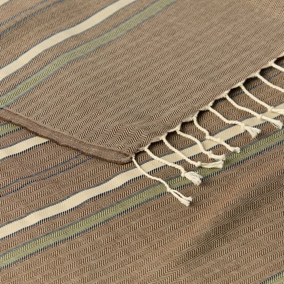 European Collection Chocolate Peshtemal Beach Towel