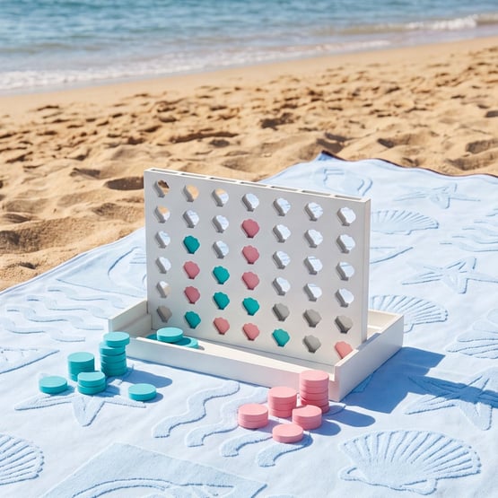Summer Games Aqua & Pink Four in a Row