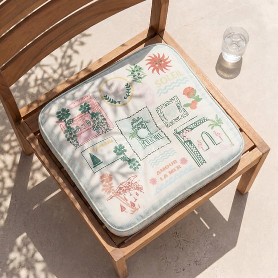 Outdoor Hotel Mirage Mint Chair Pad 