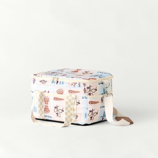 Nerida Blue & Pink Small Beach Cooler Bag