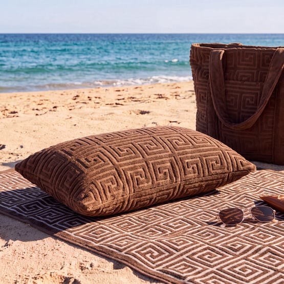 Inflatable Chocolate Trinity Beach Pillow