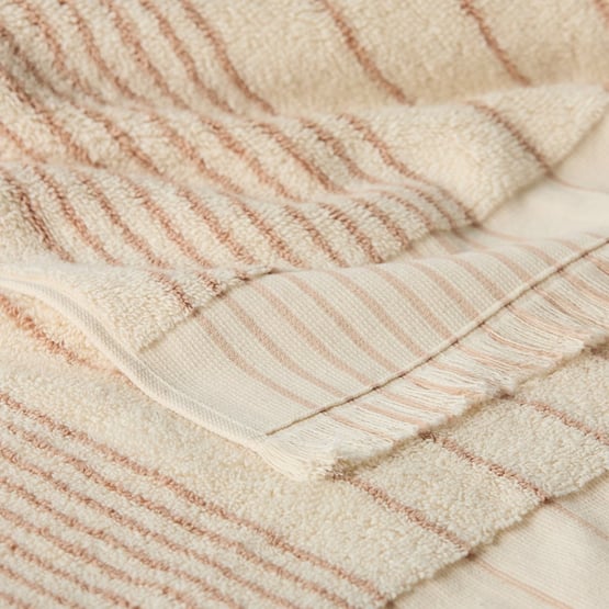 European Gabriella Turkish Cotton Natural & Sandalwood Towel 