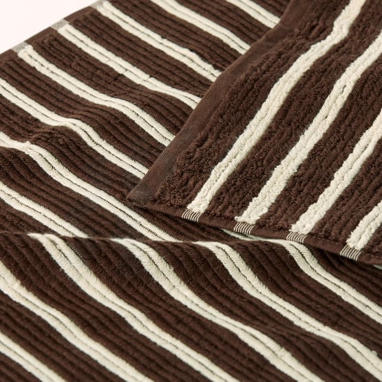 Flinders Beach & Chocolate Stripe Towel Range