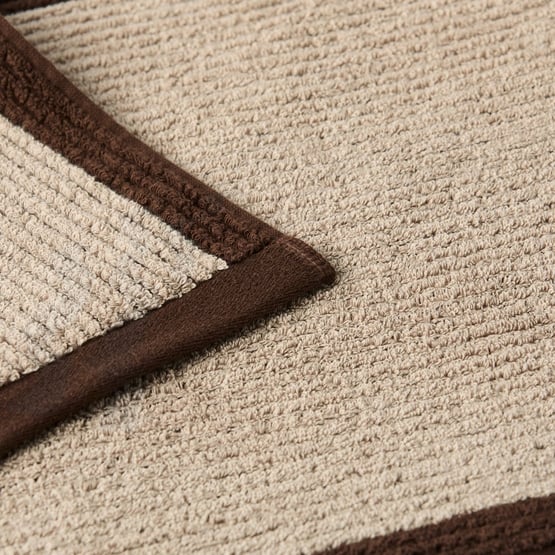 Brigette Border Mushroom & Chocolate Towel Range