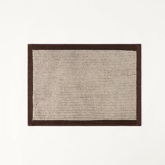 Brigette Border Mushroom & Chocolate Towel Range