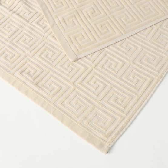 Terry Egret Trinity Textured Beach Towel