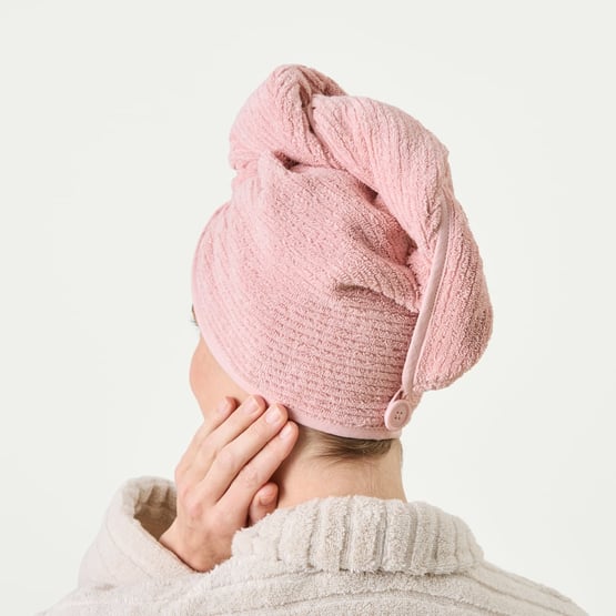 Flinders Pink Blossom Hair Towel Wrap