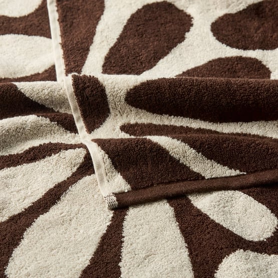 Amelia Beach & Chocolate Floral Reversible Towel Range