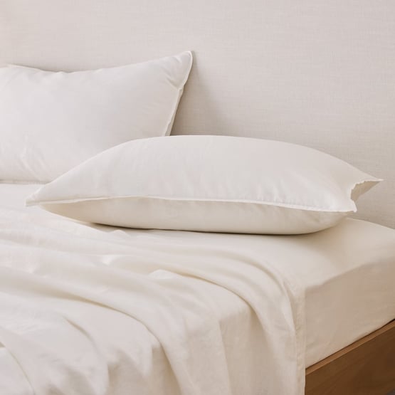 Vintage Washed Linen Coconut Sheet Separates