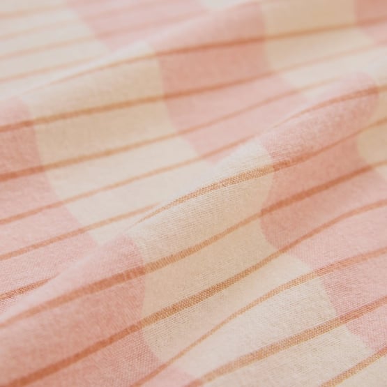 Elliot Rose Stripe Flannel Sheet Separates