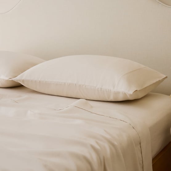 Melange Snow Flannel Pillowcases 