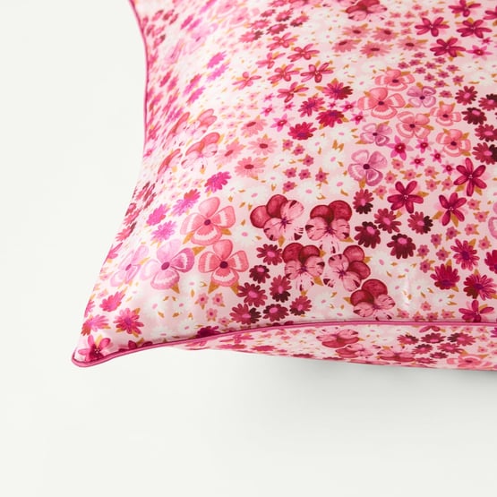 Pure Silk Mothers Day Floral Printed Pillowcase
