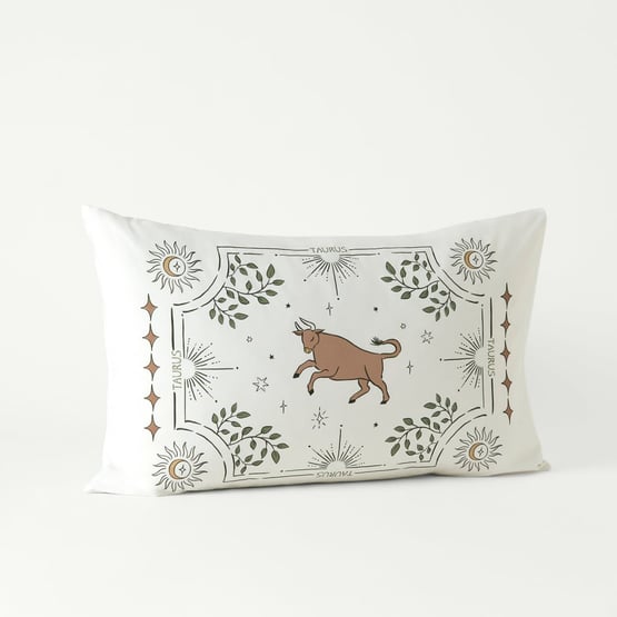 Zodiac Green Taurus Pillowcase