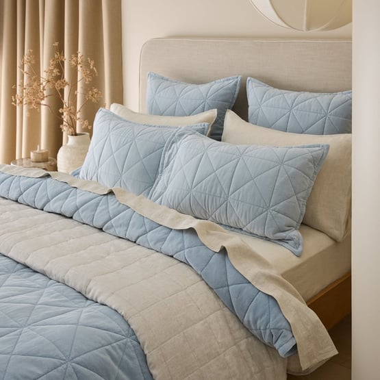 Vance Coast Cotton Velvet Quilted Quilt Cover Separates