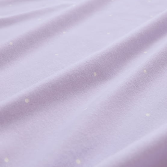 Mini Dot Lilac Flannel Sheet Separates 