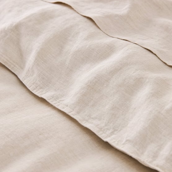 Vintage Washed Linen Linen Queen Pillowcases