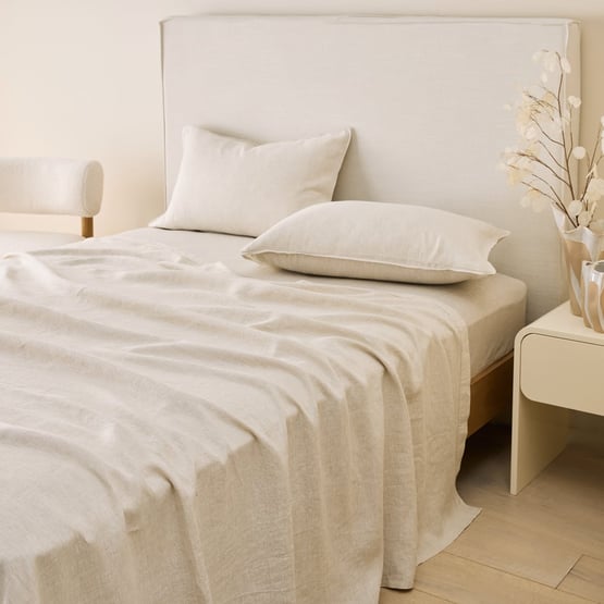 Vintage Washed Linen Linen Sheet Separates