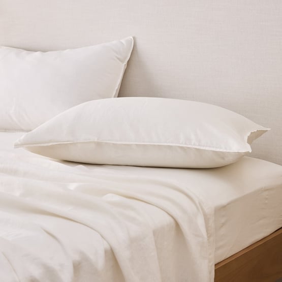 Vintage Washed Linen White Sheet Separates