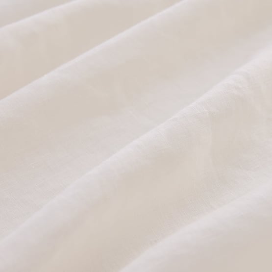 Vintage Washed Linen White Sheet Separates