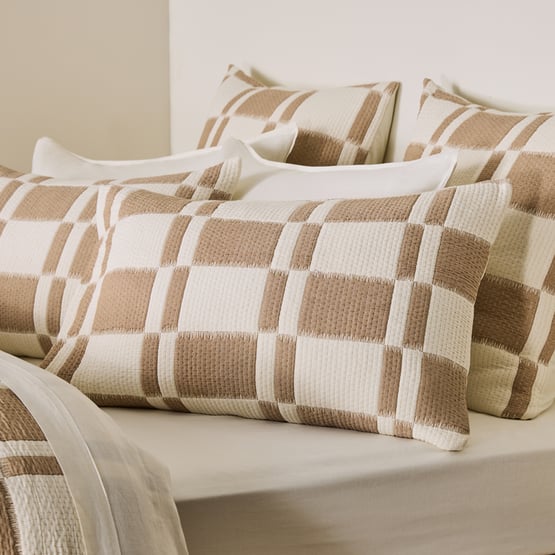 Santos Natural Quilted Coverlet Set + Separates