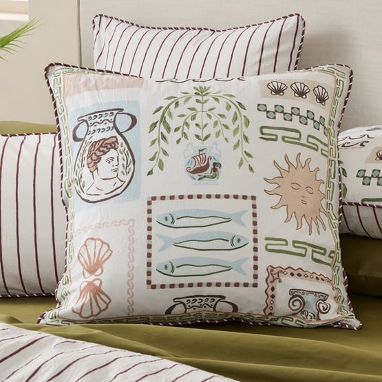 Kora Stonewashed Cotton White Pillowcase