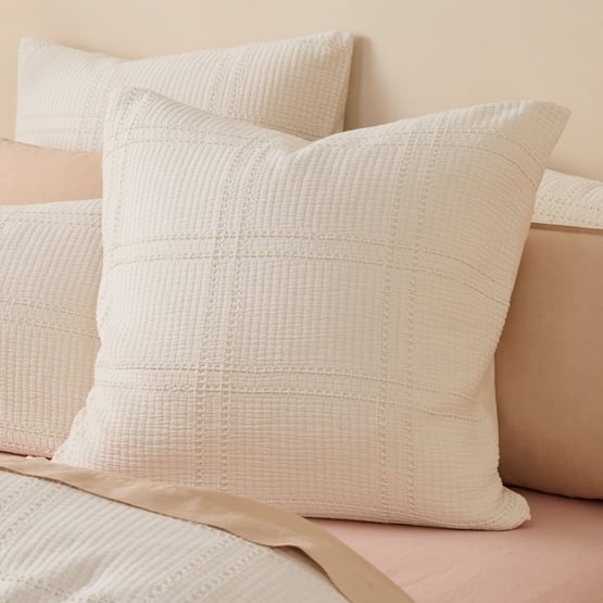 Claudette Natural European Pillowcase