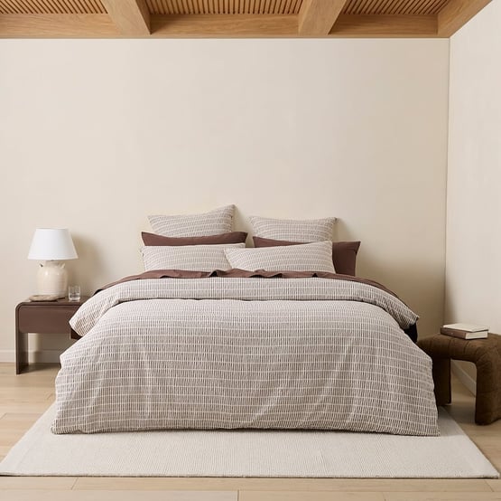 San Remo Chocolate Quilt Cover Set +Separates