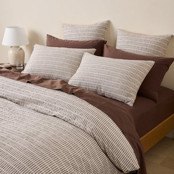San Remo Chocolate Quilt Cover Set +Separates