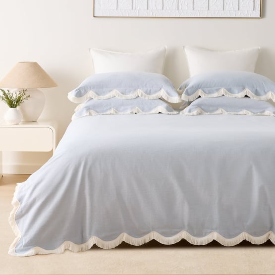 Delilah Scallop Coast Quilt Cover Set + Separates