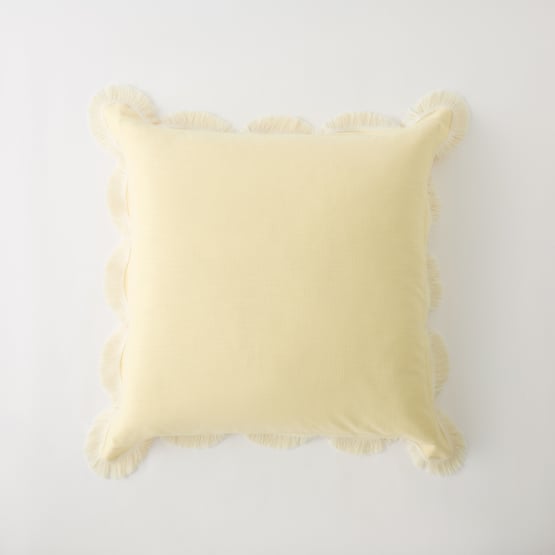 Delilah Lemon Scallop Pillowcases