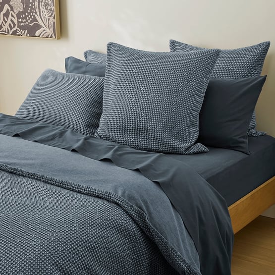Denver Denim Waffle Pillowcases