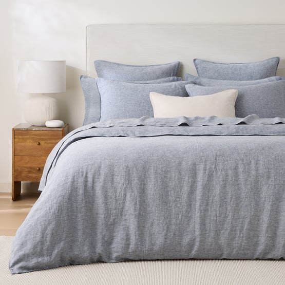 Vintage Washed Linen Baltic Quilt Cover Separates 