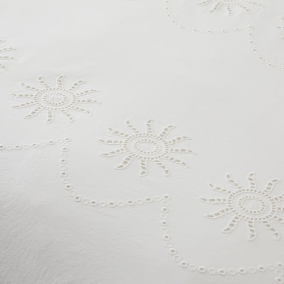 Soleil Coconut Broderie Pillowcases 