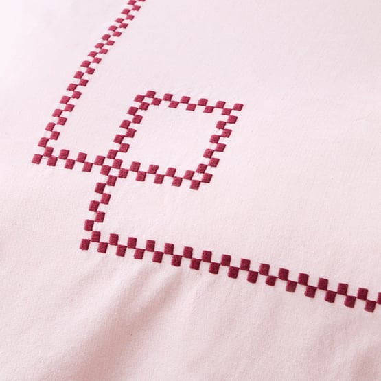 Belmond Pink Embroidered Pillowcases 