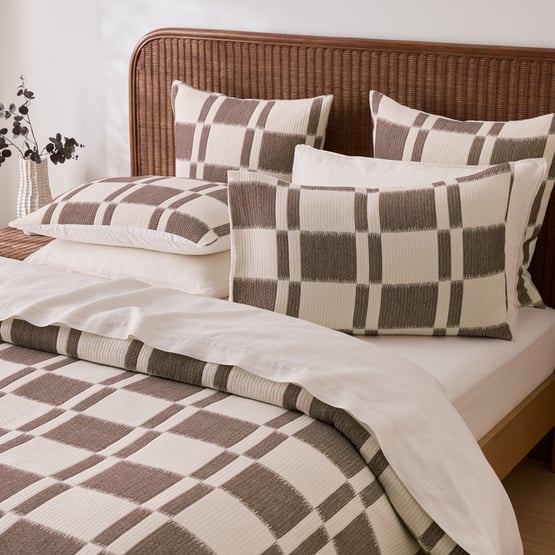 Santos Chocolate Quilted Pillowcases